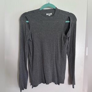 Gray Nordstrom cutout sweater. Size XS.
